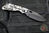 Mick Strider Performance Series SMF Folder- Drop Point- Slotted Ghost Flamed Titanium Handle- Black Magnacut Blade