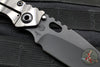 Mick Strider Performance Series SMF Folder- Drop Point- Slotted Ghost Flamed Titanium Handle- Black Magnacut Blade