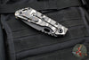 Mick Strider Performance Series SMF Folder- Drop Point- Slotted Ghost Flamed Titanium Handle- Black Magnacut Blade