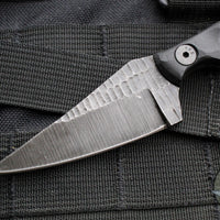 Stroup Knives Mini 1- Black G-10 Handle- Black Worn Finished Blade MINI1-BLK-G10
