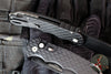 Protech Tactical Response 4 Auto Knife- Black Feather Texture Handle- Black DLC MagnaMax Plain Edge Blade- Safety T4106 F MM