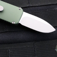 Terrain 365 CAS OTF- Green Aluminum Handle- Bead Blast Terravantium Blade