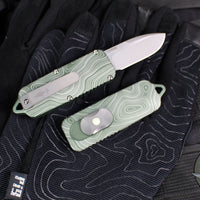 Terrain 365 CAS OTF- Topo Green Aluminum Handle- Bead Blast Vanax Blade