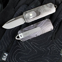 Terrain 365 CAS OTF- Topo Grey Aluminum Handle- Bead Blast Vanax Blade