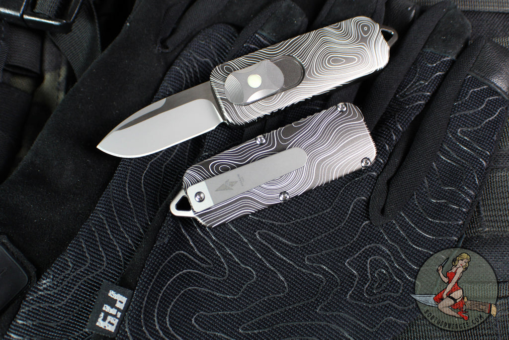 Terrain 365 CAS OTF- Topo Grey Aluminum Handle- Bead Blast Vanax Blade