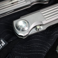 Terrain 365 Invictus- Button Lock- Titanium Handle- Terravantium Blade INV-BL-TI