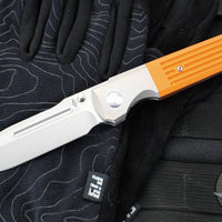 Terrain 365 Invictus-ATB Slim Profile Folder - Orange G-10- Titanium Bolster