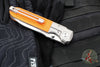 Terrain 365 Invictus-ATB Slim Profile Folder - Orange G-10- Titanium Bolster