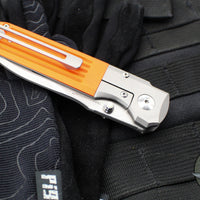 Terrain 365 Invictus-ATB Slim Profile Folder - Orange G-10- Titanium Bolster