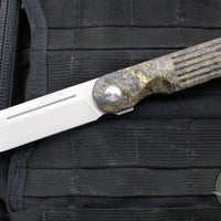 Terrain 365 Narwhal-AT Flipper- Dark Matter Fat Carbon Fiber And Titanium Handle- Terravantium Blade