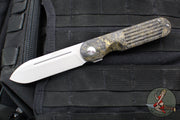 Terrain 365 Narwhal-AT Flipper- Dark Matter Fat Carbon Fiber And Titanium Handle- Terravantium Blade