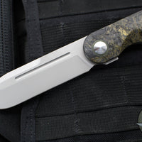 Terrain 365 Narwhal-AT Flipper- Dark Matter Fat Carbon Fiber And Titanium Handle- Terravantium Blade