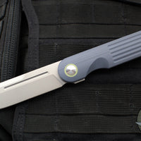 Terrain 365 Narwhal-AT Flipper- Gray G-10 And Titanium Handle- Terravantium Blade