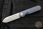 Terrain 365 Narwhal-AT Flipper- Gray G-10 And Titanium Handle- Terravantium Blade