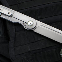 Terrain 365 Narwhal-AT Flipper- Gray G-10 And Titanium Handle- Terravantium Blade