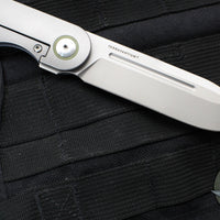 Terrain 365 Narwhal-AT Flipper- Gray G-10 And Titanium Handle- Terravantium Blade