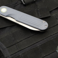 Terrain 365 Narwhal-AT Flipper- Gray G-10 And Titanium Handle- Terravantium Blade