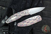 Three Rivers Manufacturing- Atom- Linerlock- Contoured Python Micarta Handle- Stonewash 20CV Blade