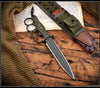 RMJ Trench Raider- Knuckle Duster Trench Knife! Dirty Olive G-10