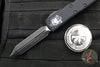 Microtech UTX-85 OTF Knife- USN GXI Show Knife And Silver Coin- Spartan Edge- Tactical-  Black Handle- Black Blade 230-1 T USN GXI SN010 Knife and Coin