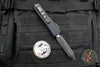 Microtech UTX-85 OTF Knife- USN GXI Show Knife And Silver Coin- Spartan Edge- Tactical-  Black Handle- Black Blade 230-1 T USN GXI SN010 Knife and Coin