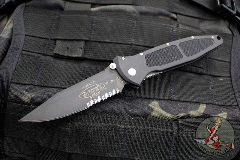 Vintage 10/1998 Microtech MINI Socom Elite- Manual- Black Handle