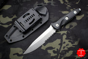 Microtech Socom Alpha Black Single Edge Fixed Blade 113-11