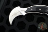 Microtech Iconic Karambit Fixed Blade Black Handle and Stonewash Blade Right Hand 118-10 R