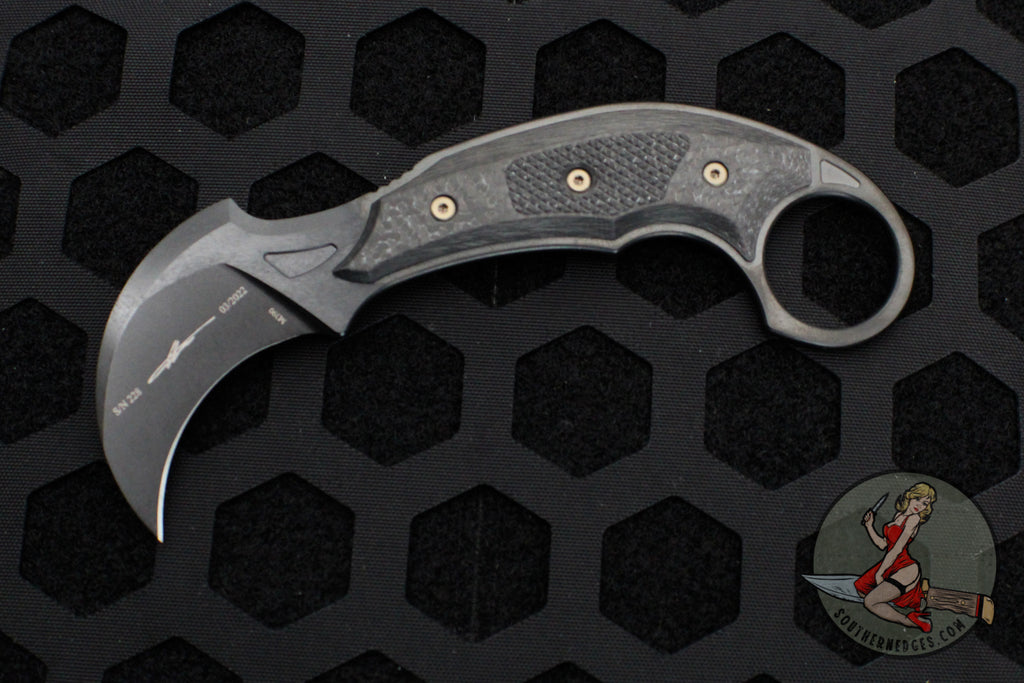 Microtech Iconic Karambit Fixed Blade- Signature Series- Carbon Fiber