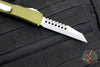 Microtech Ultratech OTF Knife- Warhound- OD Green Handle- Stonewash Blade 119W-10 ODS