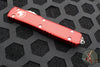 Microtech Ultratech OTF Knife- Bayonet Edge- Red Handle- Stonewash Blade 120-10 RD