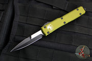 Microtech Ultratech OTF Knife- Bayonet Edge- OD Green handle- Black Blade 120-1 OD