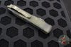 Microtech Ultratech OTF Knife- Bayonet Edge- Olive Camo Handle- Olive Camo Part Serrated Blade 120-2 OCS