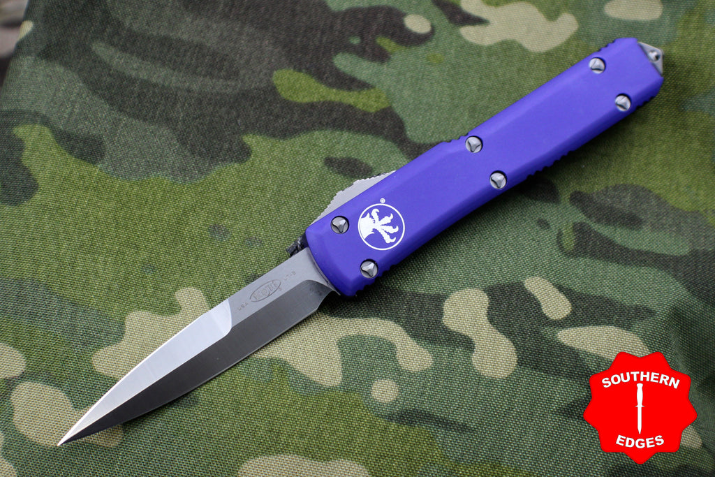 Microtech Ultratech Purple Bayonet Edge OTF Knife Satin Blade 120-4 PU