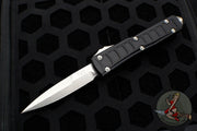 Microtech Ultratech II Stepped OTF Knife- Bayonet Edge- Black With Stonewash Blade 120II-10 S