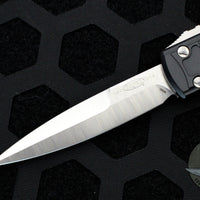 Microtech Ultratech II Stepped OTF Knife- Bayonet Edge- Black With Satin Blade 120II-4 S