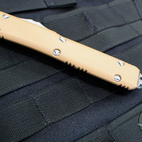Microtech Ultratech Single Edge OTF Knife Tan G-10 Top Apocalyptic Finished Blade 121-10 APGTTAS