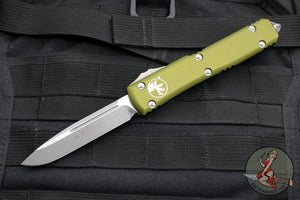 Microtech Ultratech OTF Knife- Single Edge- OD Green- Apocalyptic Blade 121-10 APOD