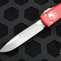 Microtech Ultratech OTF Knife- Single Edge- Red Handle- Apocalyptic Blade 121-10 APRD