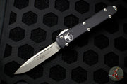 Microtech Ultratech Black Single Edge OTF Knife Stonewash Blade 121-10