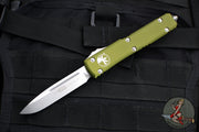 Microtech Ultratech OTF Knife- Single Edge- OD Green Handle- Stonewash Blade 121-10 OD