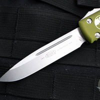 Microtech Ultratech OTF Knife- Single Edge- OD Green Handle- Stonewash Blade 121-10 OD