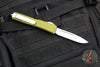 Microtech Ultratech OTF Knife- Single Edge- OD Green Handle- Stonewash Blade 121-10 OD