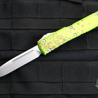 Microtech Ultratech OTF Knife- Single Edge- Zombietech Finished Handle- Stonewash Blade 121-10 Z