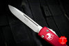 Microtech Ultratech Red Single Edge OTF Knife Stonewash Blade 121-10 RD
