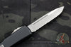 Microtech Ultratech OTF Knife- Single Edge- Black Handle- Apocalyptic Part Serrated Blade 121-11 AP