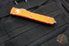 Microtech Ultratech OTF Knife- Distressed Orange Handle- Stonewash Part Serrated Blade 121-11 DOR