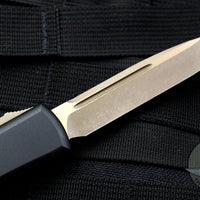 Microtech Ultratech Black Single Edge OTF Knife Bronze Apocalyptic Blade 121-13 AP
