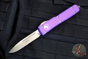 Microtech Ultratech OTF Knife- Single Edge- Purple Handle- Bronzed Finished Blade 121-13 PU