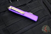 Microtech Ultratech OTF Knife- Single Edge- Purple Handle- Bronzed Finished Blade 121-13 PU
